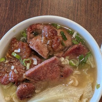 Delicious Garden - Fried pork chop noodles. The pork chop is tasty, the soup is clear and hot, and they make their own broth. - Chinese Near Me - Oakland, California