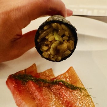 Jungsik - Yellowtail kimbap ($40) - Korean Near Me - New York, New York