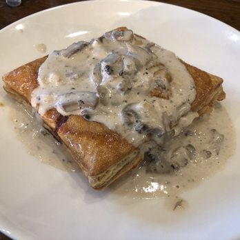 la Madeleine - Chicken Friand (Savory Puff Pastry) - chicken, swiss, mushroom & onion in flaky puff pastry with creamy mushroom sauce - Bakeries Near Me - Houston, Texas la Madeleine - Chicken Friand (Savory Puff Pastry) - chicken, swiss, mushroom & onion in flaky puff pastry with creamy mushroom sauce - Bakeries Near Me - Houston, Texas