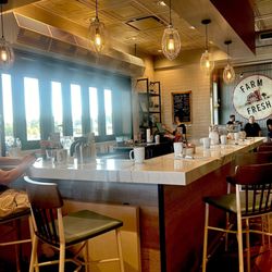 First Watch - The indoor bar opens to serve outdoor guests on the sidewalk dining area.