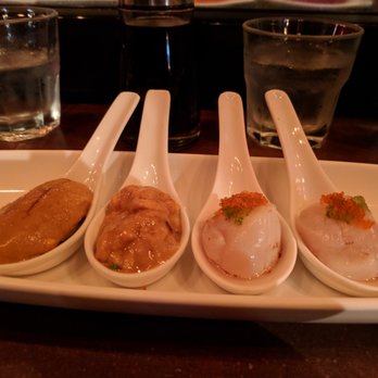 Domo - small crudos $20 uni and scallops. uni ok, scallops watery meh - Sushi Bars Near Me - San Francisco, California Domo - small crudos $20 uni and scallops. uni ok, scallops watery meh - Sushi Bars Near Me - San Francisco, California