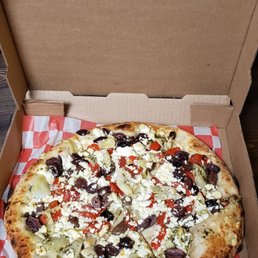 The Greek! This pizza is awesome! The Greek! This pizza is awesome!