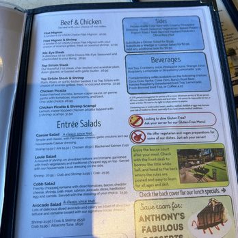 Anthony's Fish Grotto - Menu - Seafood Near Me - La Mesa, California