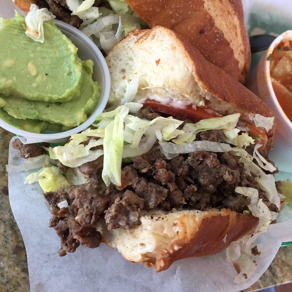 Vega Caffe Mexican Deli - Carne asada torta with guacamole on the side - Delis Near Me - Chula Vista, California Vega Caffe Mexican Deli - Carne asada torta with guacamole on the side - Delis Near Me - Chula Vista, California