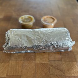 Sancho's Tacos - Wish I had put a ruler in this photo of a massive Sawed Off Chirizo breakfast burrito. One of the best BBs in all of San Clemente!!