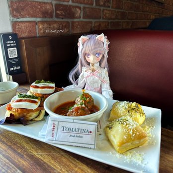 Tomatina - PRESIDENTS' DAY WEEKEND SPECIALS Starter Trio: Bruschetta, Meatballs, Signature Garlic Rolls - Italian Near Me - San Jose, California Tomatina - PRESIDENTS' DAY WEEKEND SPECIALS Starter Trio: Bruschetta, Meatballs, Signature Garlic Rolls - Italian Near Me - San Jose, California