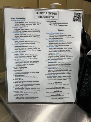 Menu photo 1 Second Reef Deli Laguna Hills, CA