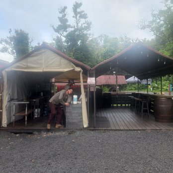 Hana Hawaiian BBQ - The wonderful gentlemen who run everything hard at work closing up - Barbeque Near Me - Hana, Hawaii