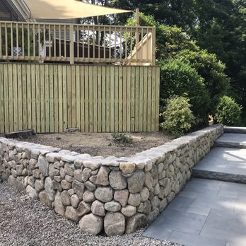 Cape Codder Home Improvement - Retaining rock wall - Masonry/Concrete Near Me - West Yarmouth, Massachusetts