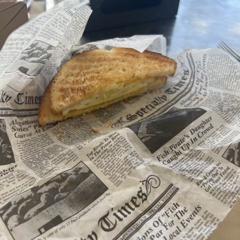 Addicted to The Bean - Egg and cheese sandwich on sourdough - Coffee & Tea Near Me - St Petersburg, Florida