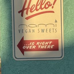 Cute sign outside in the parking lot