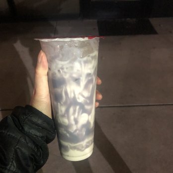 Boba Bliss - Natural taro ube latte. 5/5, my new favorite from Boba Bliss!! - Bubble Tea Near Me - Dublin, California