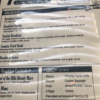 The Hills Pub - Menu - Pubs Near Me - La Mesa, California The Hills Pub - Menu - Pubs Near Me - La Mesa, California
