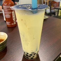 Love Pho & Boba - Pina colada smoothie with boba