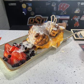 What's Crackin Cafe - Cinnamon roll breakfast sand this is Sam SAMMY magical - Breakfast & Brunch Near Me - Mesa, Arizona What's Crackin Cafe - Cinnamon roll breakfast sand this is Sam SAMMY magical - Breakfast & Brunch Near Me - Mesa, Arizona