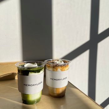 Memorylook - Matcha Einspanner (left) and Vanilla Einspanner (right) - Coffee & Tea Near Me - Los Angeles, California Memorylook - Matcha Einspanner (left) and Vanilla Einspanner (right) - Coffee & Tea Near Me - Los Angeles, California
