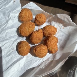 Leo’s Chicago Grill - Fried mushrooms, small, $4.50 on their site $(5.85 Grubhub). $.84 per mushroom, wildly overpriced.
