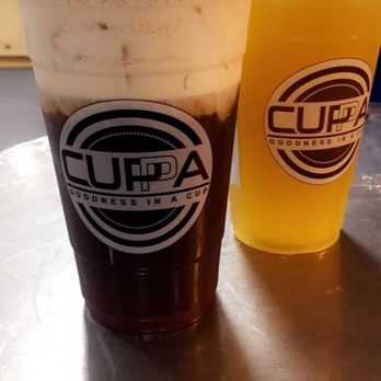 Cuppa - Dark oolong with sea salt creama and passion fruit green tea - Bubble Tea Near Me - San Francisco, California