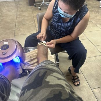 Sky Nails - Gel Pedicure! Beautiful Job Kim - Nail Salons Near Me - Lancaster, California Sky Nails - Gel Pedicure! Beautiful Job Kim - Nail Salons Near Me - Lancaster, California