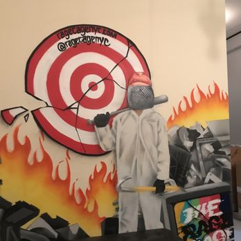The Rage Cage - suit up area - Team Building Activities Near Me - Brooklyn, New York
