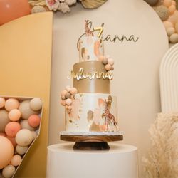 Sugar Mamas Cakes And Bakery - Boho giraffe cake
