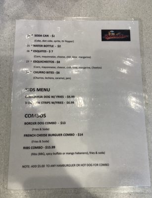 Menu photo 5 Border Dogs & Michelaguas Camarillo, CA