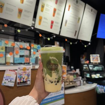 Latea Bubble Tea  - Cr. Brulee Matcha Latte - Desserts Near Me - Culver City, California