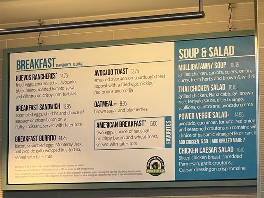 Menu photo 1 Pacifica Breeze Cafe San Diego, CA Menu photo 1 Pacifica Breeze Cafe San Diego, CA