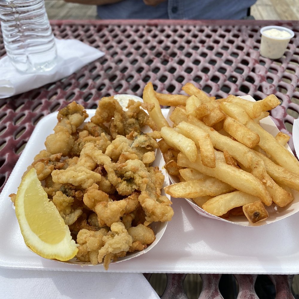 Overton's - An order of belly clams and fries. - Seafood Near Me - East Norwalk, Connecticut Overton's - An order of belly clams and fries. - Seafood Near Me - East Norwalk, Connecticut
