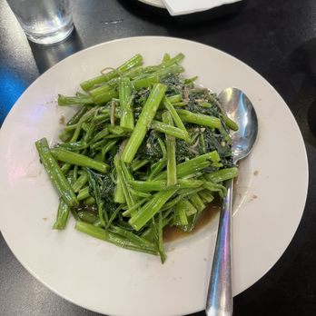 HK Dim Sum - Chinese Greens: Ong Choi with garlic - Dim Sum Near Me - Seattle, Washington HK Dim Sum - Chinese Greens: Ong Choi with garlic - Dim Sum Near Me - Seattle, Washington