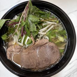 Pho with well done brisket
