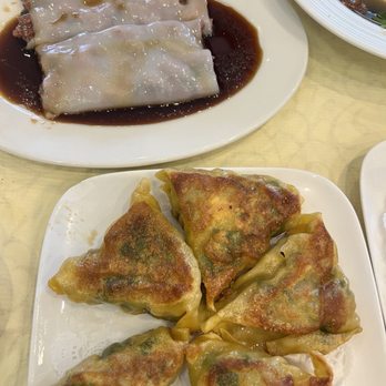 Imperial Garden - Vegan chive dumplings or potstickers, and the impossible rice rolls - Chinese Near Me - Modesto, California