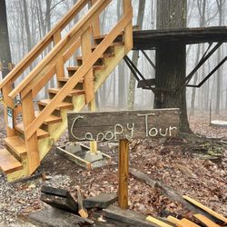 WVU Outdoor Education Center - Canopy tour this-a way