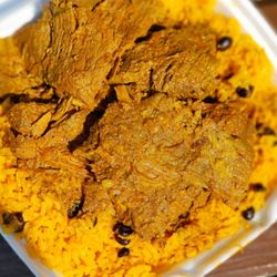 Los Amigos Market - Large Steak & Yellow Rice $10