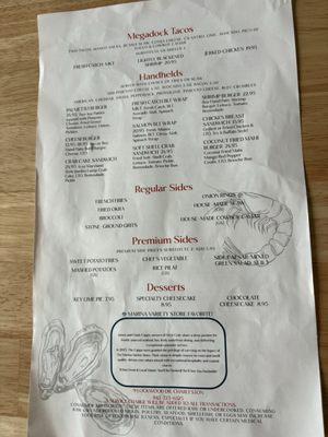 Menu photo 1 Fin & Crab Charleston, SC
