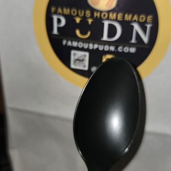 Famous Pudn - Spoon not slanted like shown in videos on IG - Desserts Near Me - Murrieta, California Famous Pudn - Spoon not slanted like shown in videos on IG - Desserts Near Me - Murrieta, California