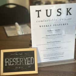 TUSK - We made online reservations