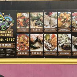 Taqueria 3 Amigos - Some of the main Menu (Other Options Available but not listed here)