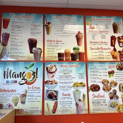 Mangos Juice Bar - Menu