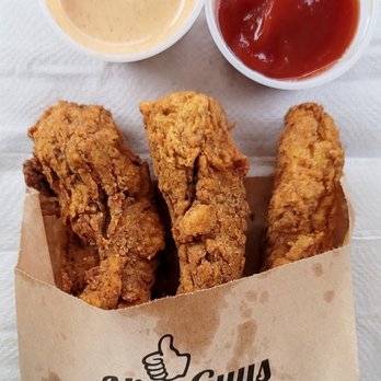 Nice Burger - Chicken tenders with chipotle sauce and ketchup - Burgers Near Me - Santa Ana, California Nice Burger - Chicken tenders with chipotle sauce and ketchup - Burgers Near Me - Santa Ana, California