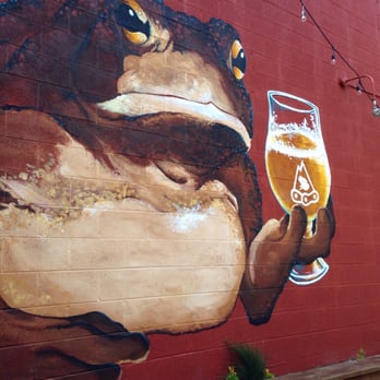 Mountain Toad Brewing - Cute wall art out in the beer garden - Breweries Near Me - Golden, Colorado Mountain Toad Brewing - Cute wall art out in the beer garden - Breweries Near Me - Golden, Colorado