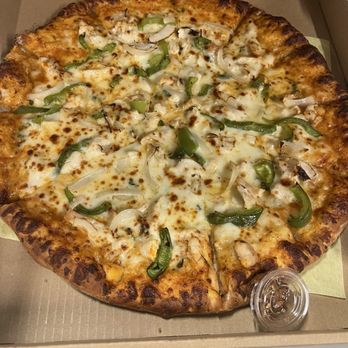 Thai Curry Pizza - Tom Yam Pizza with Chicken - Large - Pizza Near Me - Long Beach, California