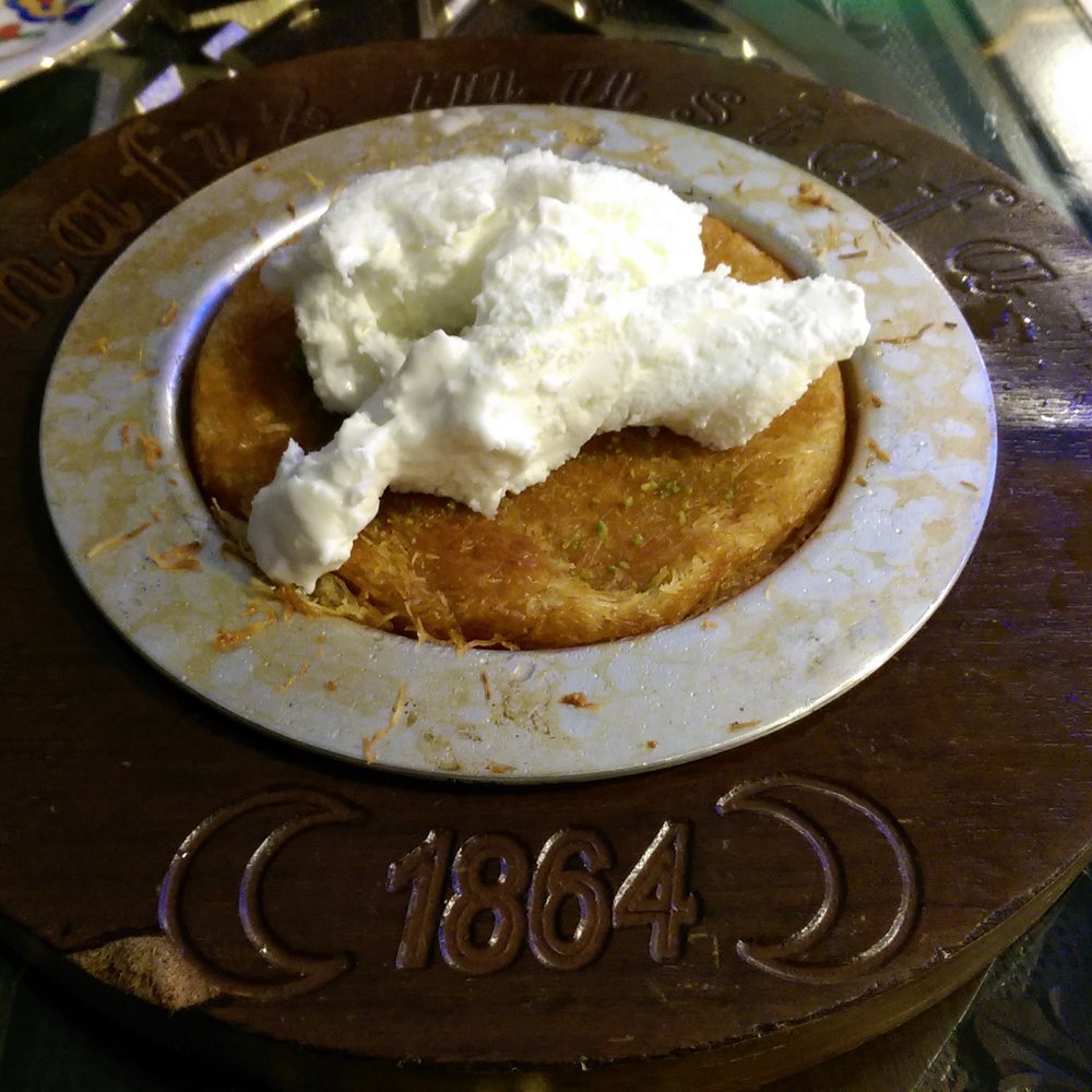 Hafiz Mustafa 1864 - Kunefe with clotted cream - Desserts Near Me - Istanbul, 34 Hafiz Mustafa 1864 - Kunefe with clotted cream - Desserts Near Me - Istanbul, 34