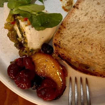 Cindy's Rooftop - Mozzarella and pickled cherries - New American Near Me - Chicago, Illinois Cindy's Rooftop - Mozzarella and pickled cherries - New American Near Me - Chicago, Illinois