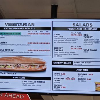 Capriotti's Sandwich Shop - Menu - Sandwiches Near Me - Honolulu, Hawaii Capriotti's Sandwich Shop - Menu - Sandwiches Near Me - Honolulu, Hawaii
