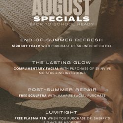 Anew You - Take advantage of our August specials!