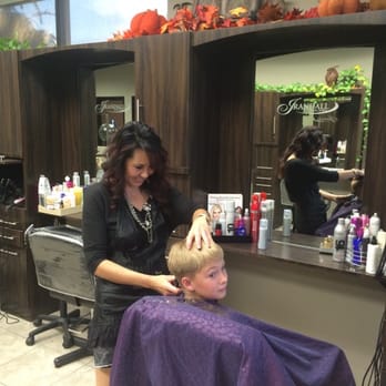Jade Beauty Lounge - Kathy cutting my sons hair. She is very sweet and does an excellent job! - Hair Salons Near Me - Redlands, California Jade Beauty Lounge - Kathy cutting my sons hair. She is very sweet and does an excellent job! - Hair Salons Near Me - Redlands, California