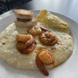 Shrimp and Shrimp & Grits Breakfast bowl
