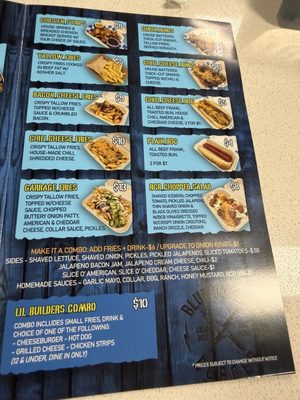 Menu photo 1 Blue Collar Burger Plant City, FL