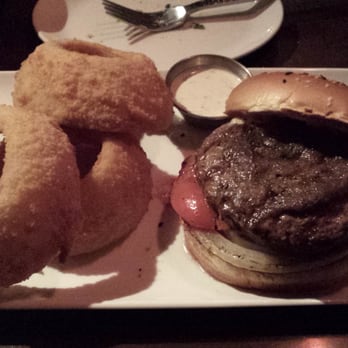 Eureka! - Bone marrow burger with onion rings - American Near Me - Hawthorne, California Eureka! - Bone marrow burger with onion rings - American Near Me - Hawthorne, California